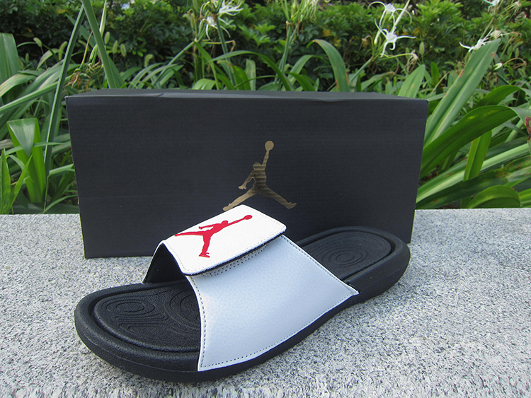 Air Jordan Hydro 6 Sandals White Black Red